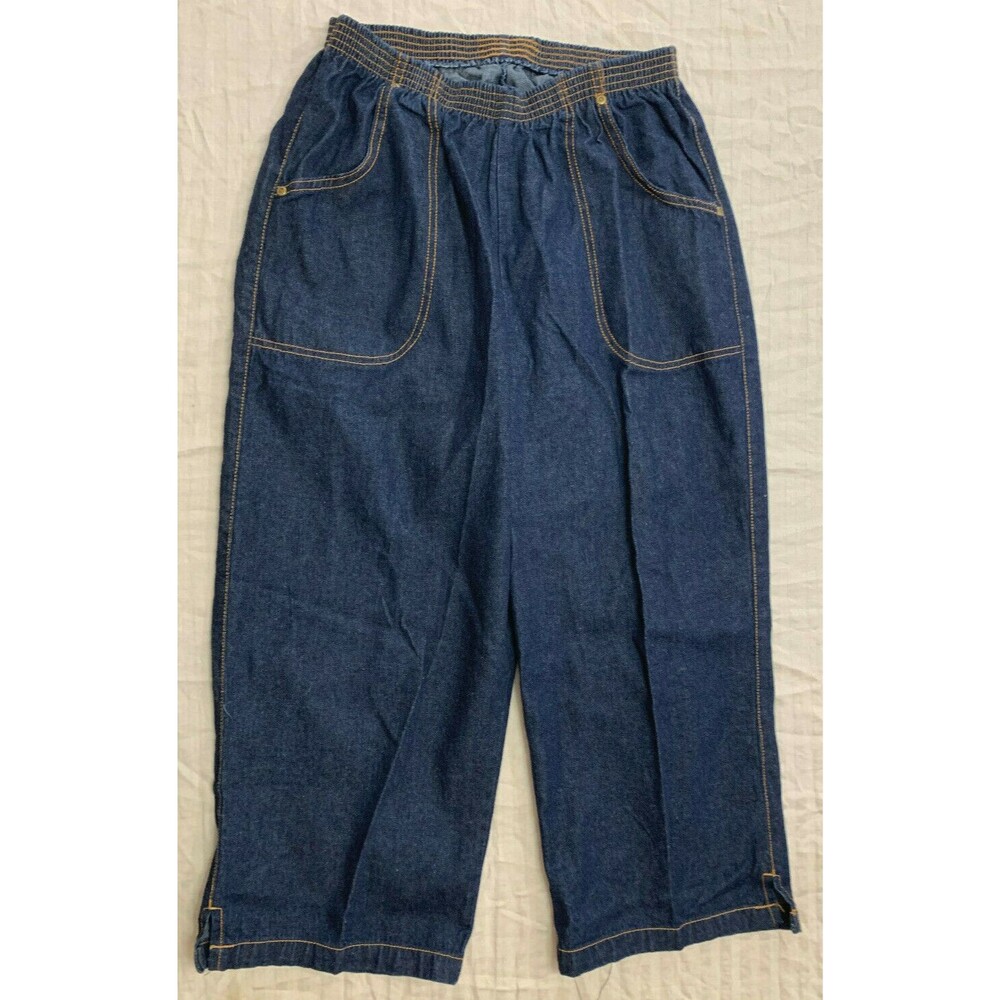 AMERICAN SWEETHEART BY HABAND WOMENS JEANS CAPRIS PANTS SIZE 14